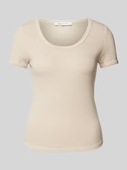 T-Shirt mit Rundhalsausschnitt von Tom Tailor Denim Beige - 8