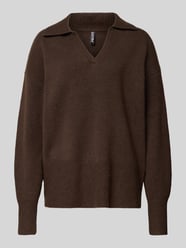Regular Fit Strickpullover mit Wollanteil Modell 'MALOU' von Pieces - 47