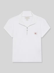 t-shirt o krótkim kroju slim fit z mieszanki bawełny od Calvin Klein Jeans - 11