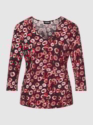 T-shirt met 3/4-mouwen van Taifun Grijs / zwart - 34