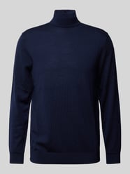 Rollkragenpullover aus Wolle Modell 'TRAY' von SELECTED HOMME Blau - 27