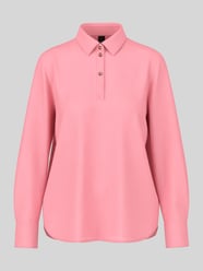 Bluzka koszulowa longline o kroju regular fit z ozdobnymi guzikami od Marc Cain - 8