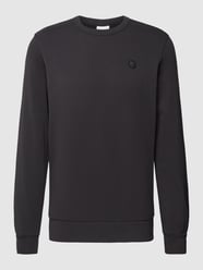 Sweatshirt mit Label-Detail von Knowledge Cotton Apparel Blau / Türkis - 47