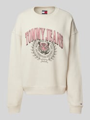 Sweatshirt mit Label-Print von Tommy Jeans Beige - 48