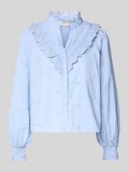 Regular fit blouse met ruches, model 'Degas' van Neo Noir - 41