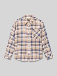 Regular fit vrijetijdsoverhemd van een mix van katoen en viscose van s.Oliver RED LABEL Beige - 6