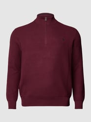 PLUS SIZE Strickpullover mit Label-Stitching von Polo Ralph Lauren Big & Tall Rot - 23