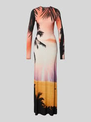 Slim Fit Maxikleid aus Viskose-Mix von Rabanne Orange - 4