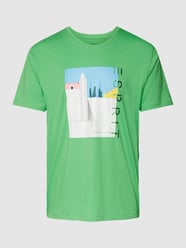 T-shirt met motiefprint van Esprit Groen - 29
