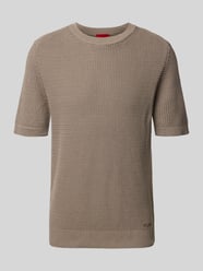 męski t-shirt o kroju regular fit z czystej bawełny model 'SAFFON' od HUGO - 4