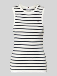 Top bez rękawów o kroju slim fit z czystej bawełny model 'SLIM CODY' od Tommy Hilfiger - 11