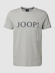 T-shirt met labelprint, model 'Alerio' van JOOP! Collection Grijs / zwart - 35