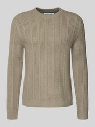 Gebreide pullover met kasjmier, model 'CASSIUS' van Samsøe Samsøe Beige - 13