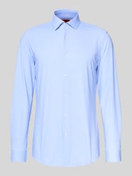 Slim fit zakelijk overhemd van licht stretchmateriaal, model 'KENNO' van HUGO - 7