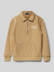 Sweatshirt mit Label-Stitching von Polo Ralph Lauren Kids Beige - 37