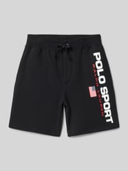 Regular fit sweatshorts met labelprint van Polo Sport - 34