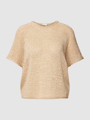 Strickpullover mit Rundhalsausschnitt von s.Oliver BLACK LABEL Braun - 32