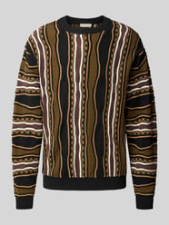 Sweter z dzianiny we wzór na całej powierzchni model 'TETON' od Redefined Rebel - 3