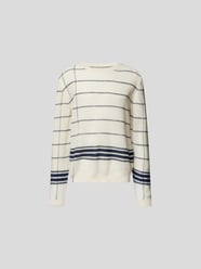 Pullover mit Streifenmuster von Maison Margiela Weiß - 10