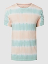 T-shirt z efektem batiku od Colours & Sons Miętowy - 23