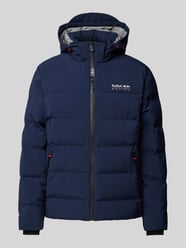 Steppjacke mit Label-Print - RED BULL RACING x Pepe Jeans von RED BULL RACING X PEPE JEANS Blau - 28