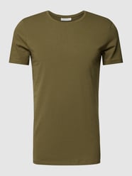 T-Shirt mit Label-Detail von Casual Friday Grün - 5