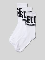 Sokken met labeldetail in een set van 3 paar van Diesel - 7