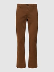 Slim Fit Chino mit Label-Detail Modell 'Schino' von BOSS Orange Braun - 38