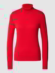 Gebreide pullover met opstaande kraag van Montego Rood - 37
