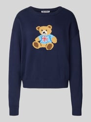 Strickpullover mit Motiv und Rundhalsausschnitt von Review - 1