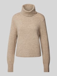 Strickpullover mit Rollkragen Modell 'FRIVA' von Noisy May Beige - 31