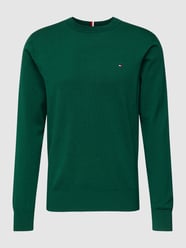 Strickpullover mit Label-Details von Tommy Hilfiger Grün - 20