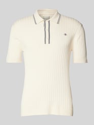 Slim Fit Poloshirt mit Label-Stitching von Gant - 16