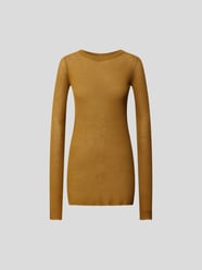 Longsleeve aus Viskose-Seide-Mix von Rick Owens Gelb - 12