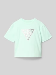 Regular Fit T-Shirt mit Logo-Stitching von GUESS - 18