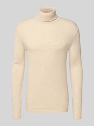 Strickpullover mit Rollkragen Modell 'BRANKO' von Blend Beige - 1