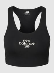 Crop Top mit Label-Print von New Balance Schwarz - 6