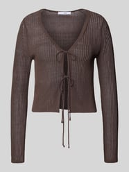 Strickjacke mit Vorderseite zum Binden Modell 'GERANIO' von Mango - 10