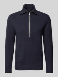 Gebreide pullover met korte ritssluiting, model 'MANUELO' van Drykorn - 18