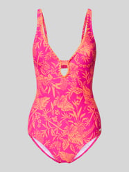 Kostium kąpielowy krój slim fit z wycięciem w kształcie łezki model 'Kensi' od Venice Beach - 14