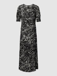 Midi-jurk met all-over motief, model 'Hanadi' van Soaked in Luxury Grijs / zwart - 8