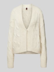 Cardigan mit gerippten Abschlüssen von Stefanel Beige - 41