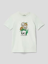 T-Shirt mit Motiv-Print Modell 'BEACHBONE' von Jack & Jones Blau - 17
