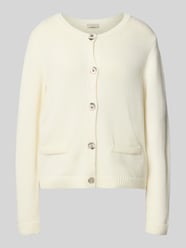 Kurtka z dzianiny o kroju regular fit z dodatkiem wiskozy i kaszmiru od Milano Italy - 46