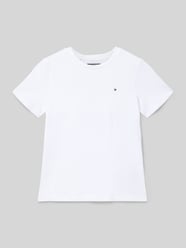 Regular fit T-shirt van puur katoen van Tommy Hilfiger Teens - 7
