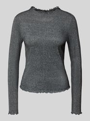 Bluzka z długim rękawem o kroju slim fit z mieszanki bawełny model ‘EMMA’ od ONLY - 41