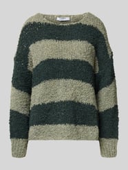 Gebreide pullover met geribde mouwboorden van ZABAIONE - 10