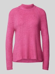 Gebreide pullover met ronde hals, model 'JADE' van Only Rood - 32