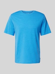 T-Shirt mit geripptem Rundhalsausschnitt von Jack & Jones Blau - 14