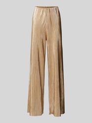 Broek met plissévouwen en elastische band van Zero Beige - 29